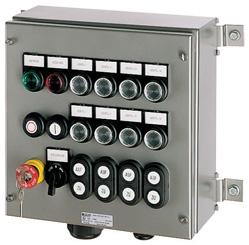 Control stations N2S and GHG43 control stations and selector switches are used for motor control, visual indication, on-off control of circuits and circuit selection.