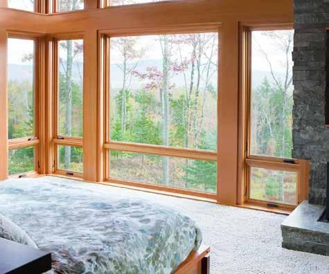 interior look. Smart use of Top Hung Windows in bedrooms or bathrooms can add natural light and improved security. Marvin Colour & Hardware Options p.
