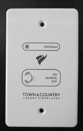 Program button Figure 3: Wall switch - electronics side. Figure 6: Proflame 2 remote control battery bay. Figure 4: Wall switch - battery side. Figure 5: T&C Wall switch plate.