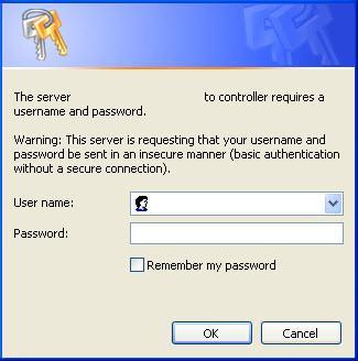 Logging into the Controller PROCEDURE 1. Internet Explorer, version 5.5 or newer, is required. It is best to view the WEB Interface at 1280 x 1024 resolution.