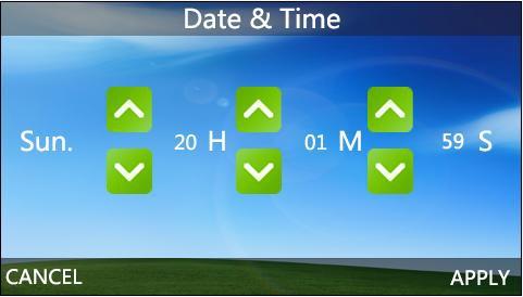 You can press or button to choose the period you are going to change. Whichever period is selected, will display. 2.