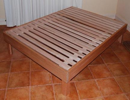 Slat platform beds are available in Single, Double, Queen, King and King Single.