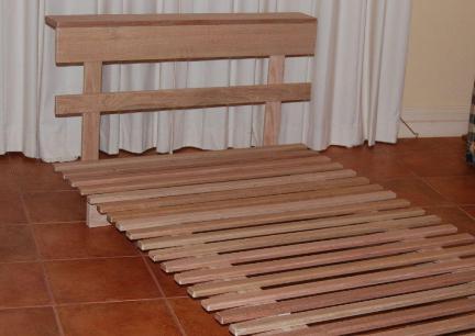 Finish add $75 SLAT BED base and headboard with shelf DOUBLE QUEEN Low Rise 16cm 489 571 641