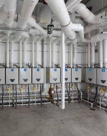 MULTI- UNIT SYSTEMS State tankless water heaters have the capability to link multiple heaters together to act as a system. The primary heater is rotated to ensure even operation of all heaters.