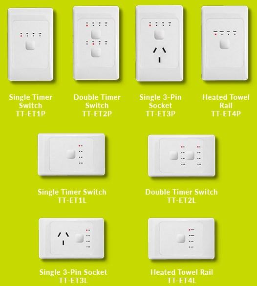 Designed for simple retrofitting of current switches and power sockets; can be hard-wired to light circuits or used with plug-in