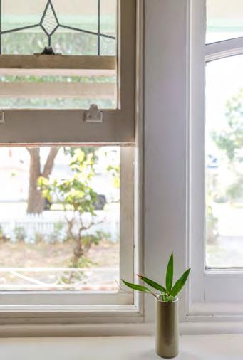 In summer Shade your windows P External shading of windows is twice as effective as internal blinds in keeping out the heat.