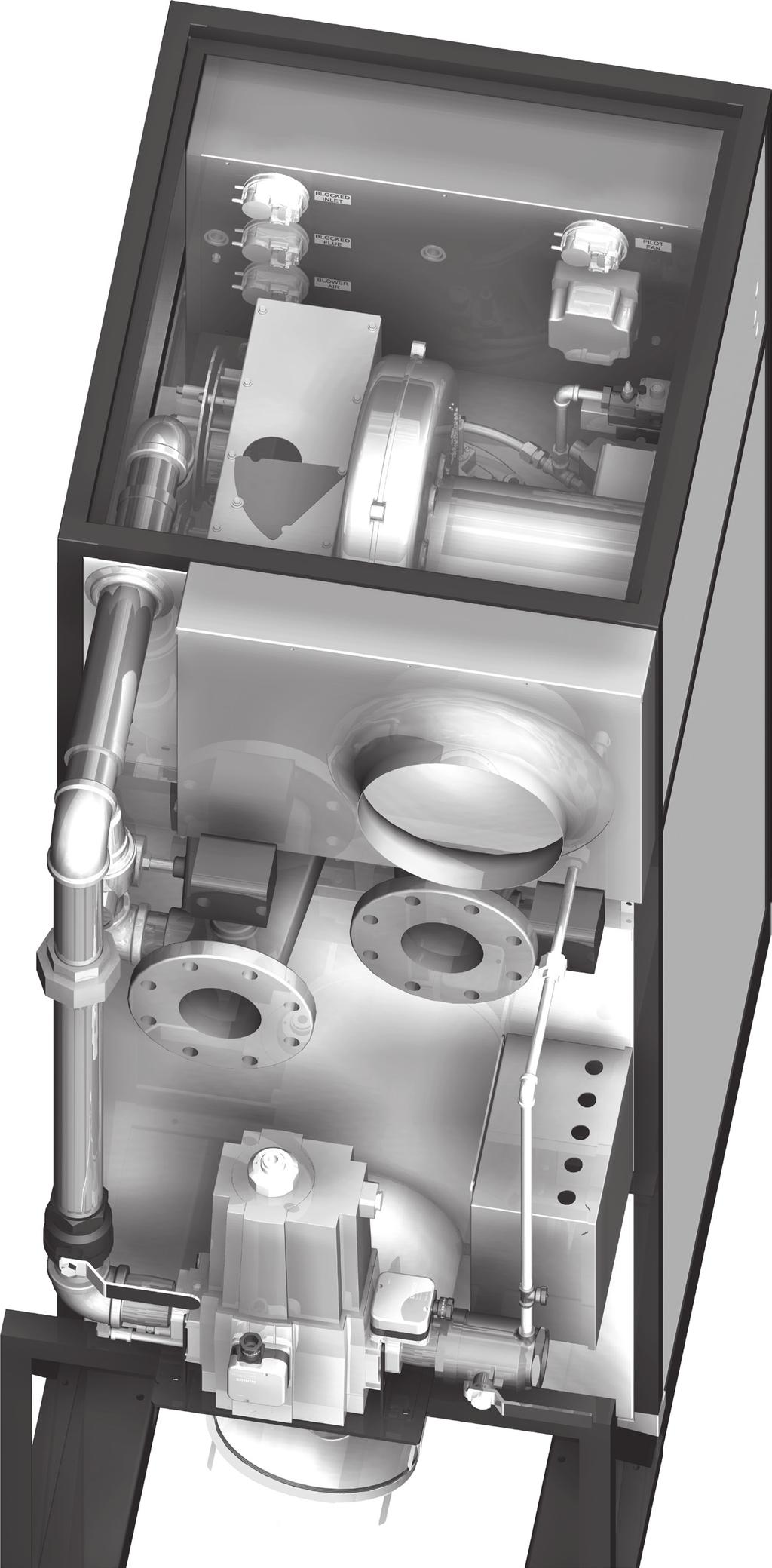 RBI Futera XLF-Series boilers Overview XLF PRIMARY COMPONENTS 1. Electrical enclosure (rear) 2. Blower and motor 3. Air inlet connection 10 11 1 13 4. Flue outlet connection 5. Gas entrance 12 14 6.