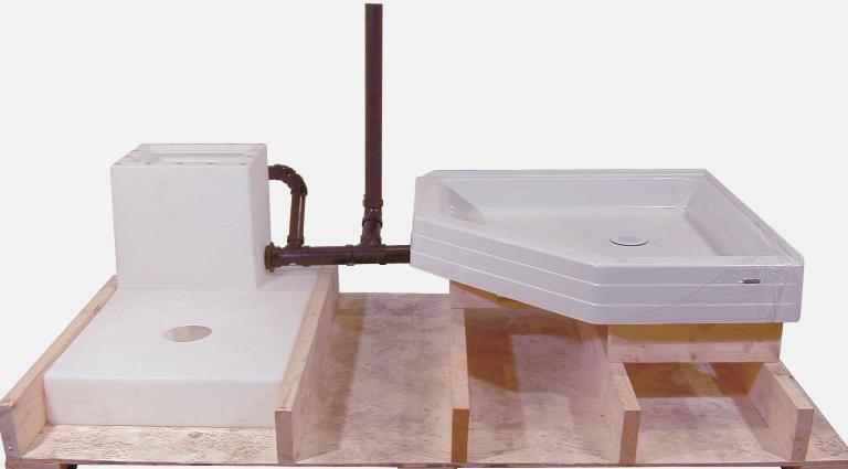 It is required, as per photo 2, to install the second row of 2 X 6 to receive the bath or shower.