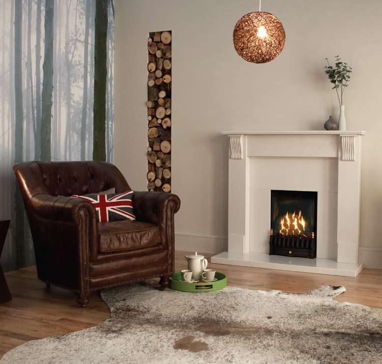 29 Majestic Decorative The Majestic is a stylish Decorative Gas Fire (DGF) that provides almost endless interior design options - a coal fuel bed with black fire front.