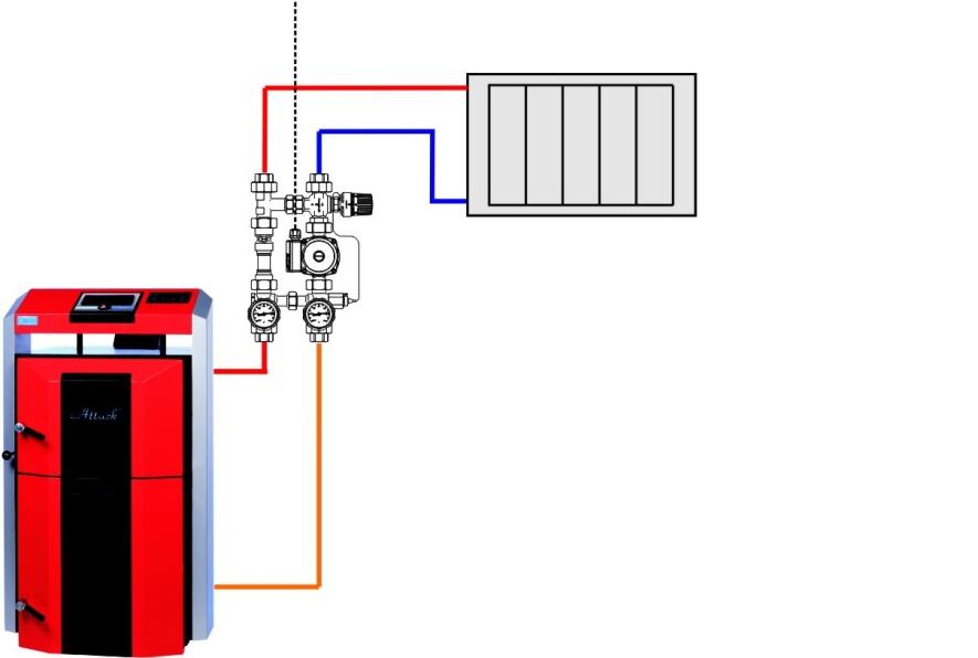 6.3.3 CONNECTION OF THE PROFI PID REGULATOR BY HYDRAULIC SCHEMES The regulator can control several types of hydraulic schemes.