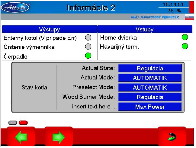 Page 2 information 2 displays state of start up or putting appropriate outputs out of operation (whether they are in operation or not) and appropriate inputs (whether they are turned on or turned