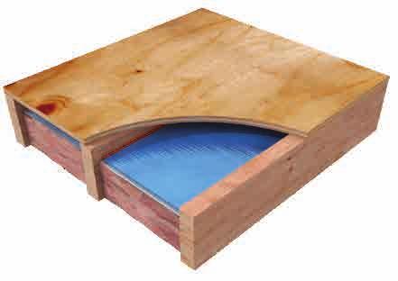 transfer and uniformity Subfloor 1/2" PEX or PEX-AL UnderFloor Mat provides a simple option for installing electric radiant heating