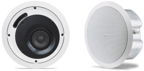 Speakers Full-range Ceiling Speakers with 4" Low Profile Back Can n 3" (7.6 cm) full-range driver with a tuned port n 4" (1.