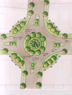 Consideration should be given to incorporating: Roundabouts Traffic Circles Landscaped Medians Pocket Parks (adjacent to corner lots) Figure 7.1.4A - Neighbourhood Node Concept Plan 1.