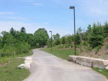 The urban design objectives and guidelines deal primarily with the manner in which the interface with these areas are treated, with the exception of the Hydro corridor in which a pedestrian trail is