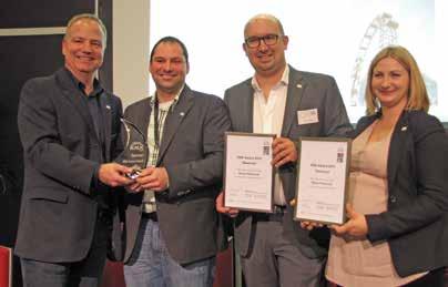 Partners National Groups 52 KNX Austria Awards Giant Ferris Wheel Project AUSTRIA During its PowerDays Forum in Salzburg in March, the KNX National Group Austria presented SmartHomeKrainer GmbH and