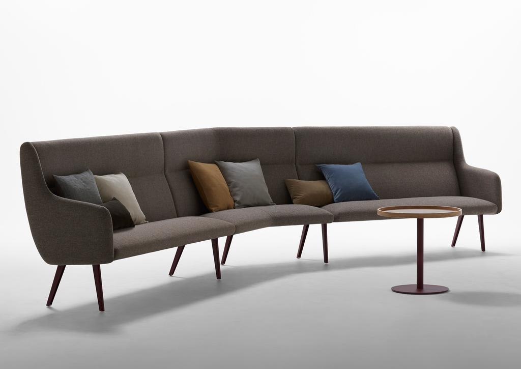 Anyway is the adaptable sofa that effortlessly snakes through a room, hugging the walls, navigating around corners, or creating free-standing ridges.