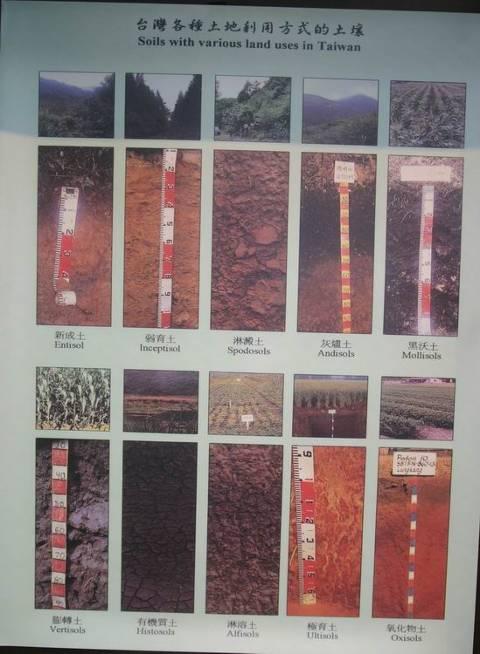 Soils with various land