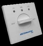 10. COTROL ELEMETS ECOMATIC PRO ECOMATIC PRO is a control element with help of which advantages of heating and ventilation systems become more noticeable and perceivable as its use provide