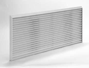 All grilles include air deflectors and gaskets to prevent condenser air recirculation.