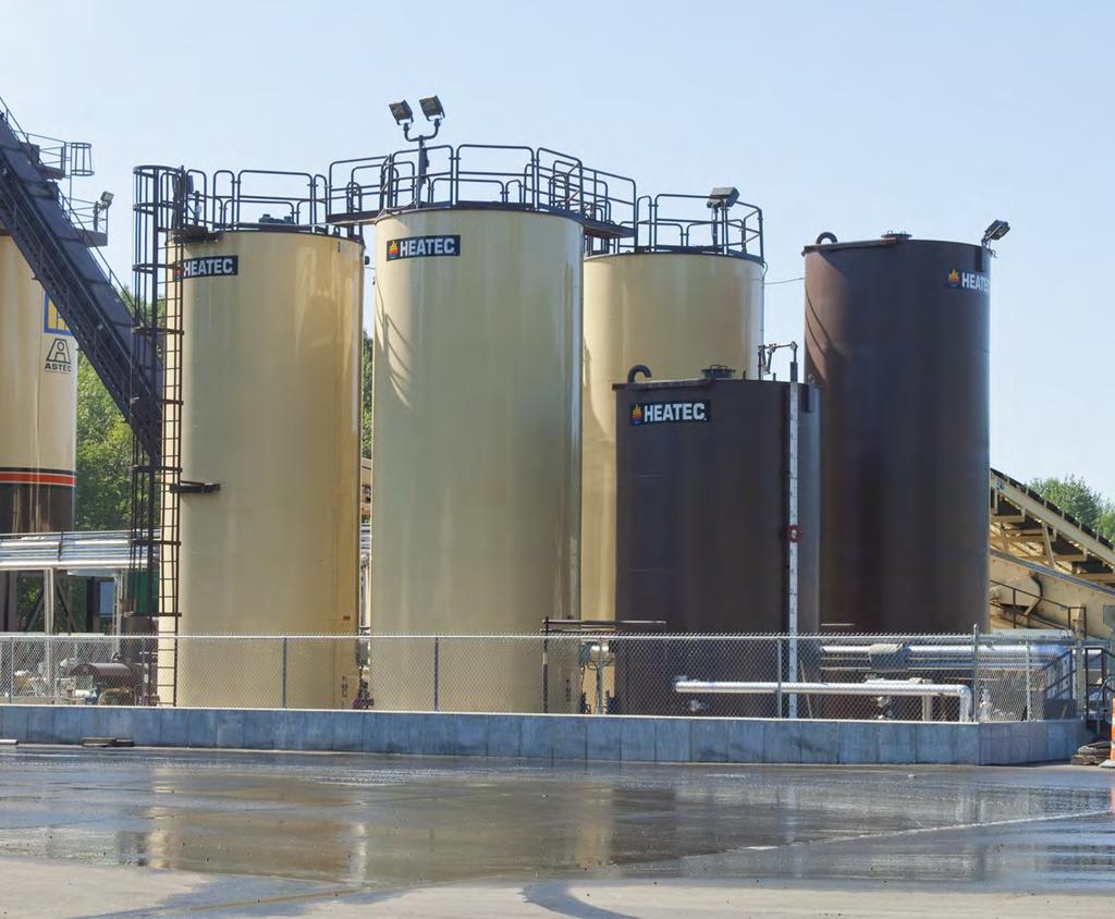 TANKS We make tanks for storage of the following types of liquids: virgin asphalt, polymer modified asphalt, emulsified asphalt, additives, chemicals, fuel and water.