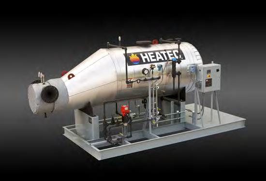 unit. Heating is provided by hot oil from an external source such as a thermal fluid heater.