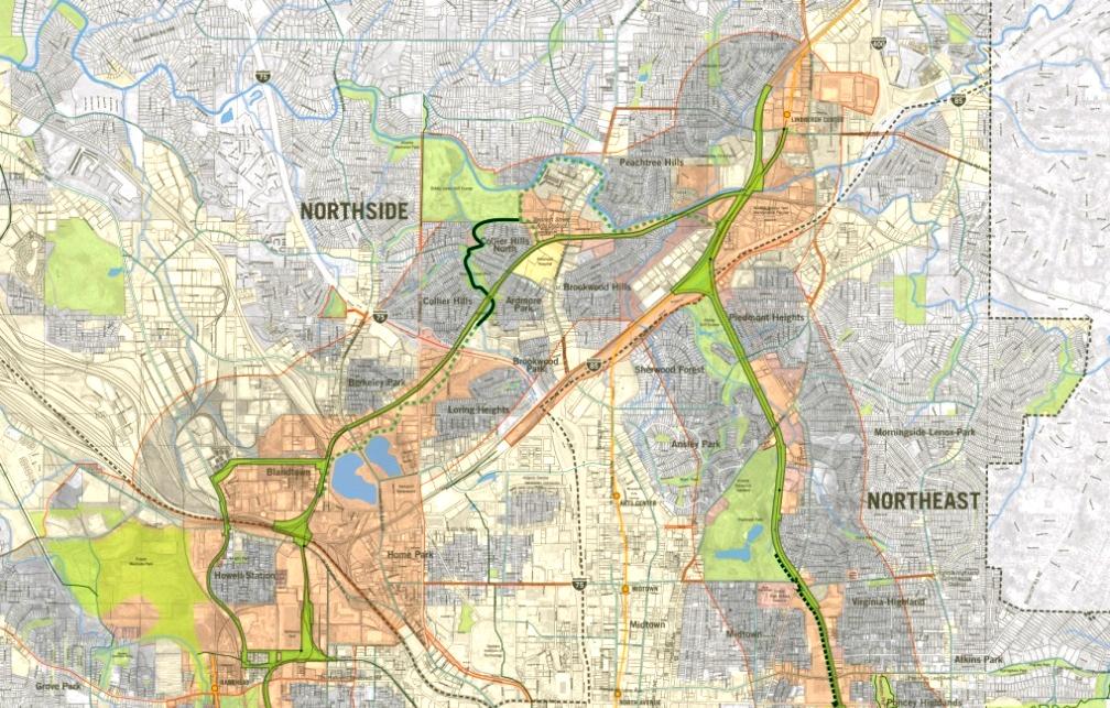 IMPORTANCE TO CITY Located 2 to 3 miles from downtown Atlanta Connects 45 neighborhoods 6,500