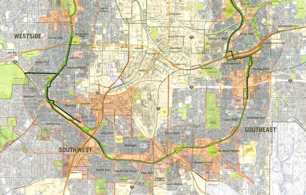 planning area 8%of the City s land mass is inside the BeltLine TAD Connects all of Atlanta s