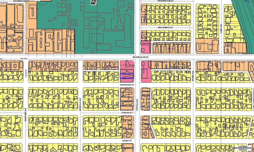 ZIMAS PUBLIC Generalized Zoning 06/01/2015 City of Los Angeles Department of City Planning Address: 5143 N COLFAX AVE Tract: TR 7378 Zoning: