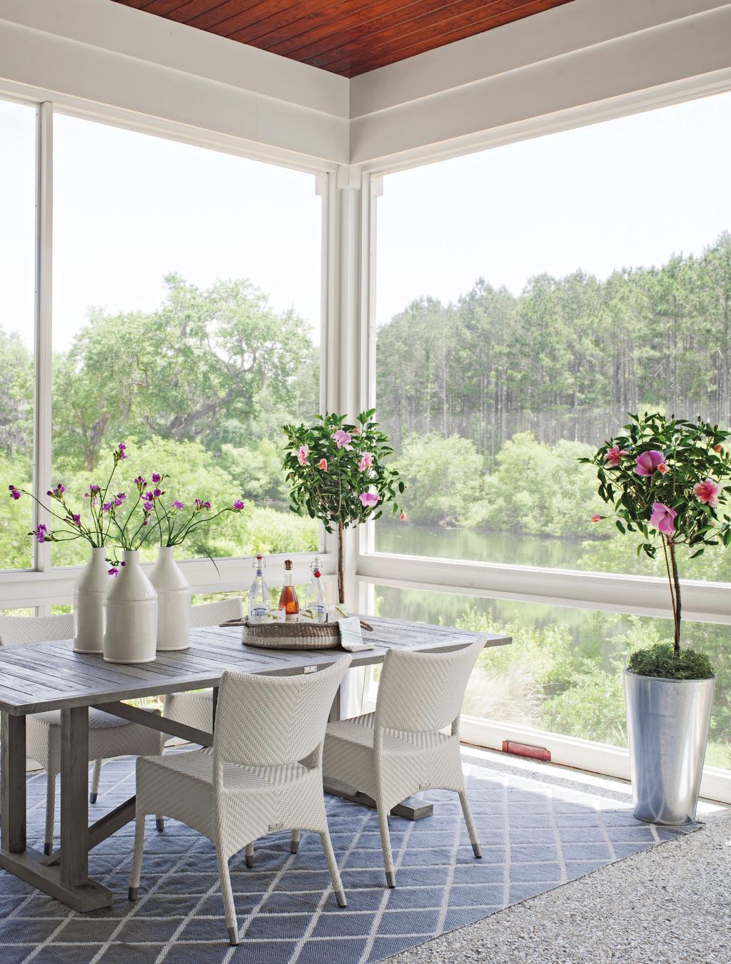 This photo: The screen porch with its view of the