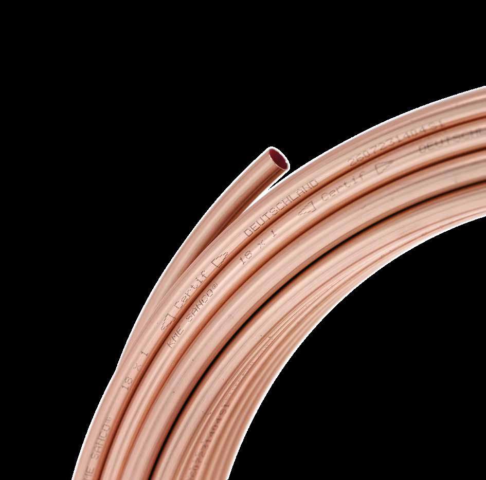 SANCO Bright Copper Tubes SANCO - tubes are made from high-quality copper with a purity grade of at least 99.