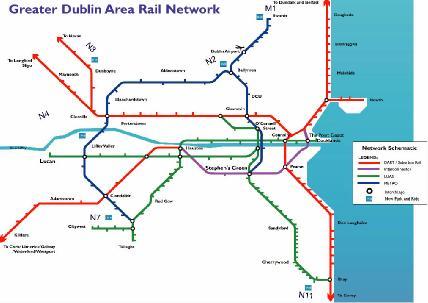 Dunboyne/Clonee/Pace Local Area Plan 2009-2015 Section 1: Introduction Figure 2: Greater Dublin Area Rail Network, Transport 21. 1.3.