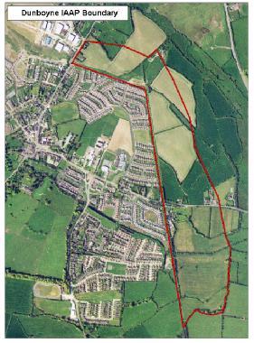 Dunboyne/Clonee/Pace Local Area Plan 2009-2015 Section 1: Introduction is intended to be predominantly residential with an element of community, recreational and educational lands further east.