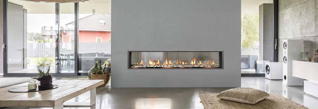 SIXTY0 SLIM-LINE BUILT-IN FIREPLACE (5 FT) SIXTY0 SEE-THRU Built-in Gas Fireplace Create new perspectives with our Single-Sided or See-Thru model SIXTY0 fireplaces.