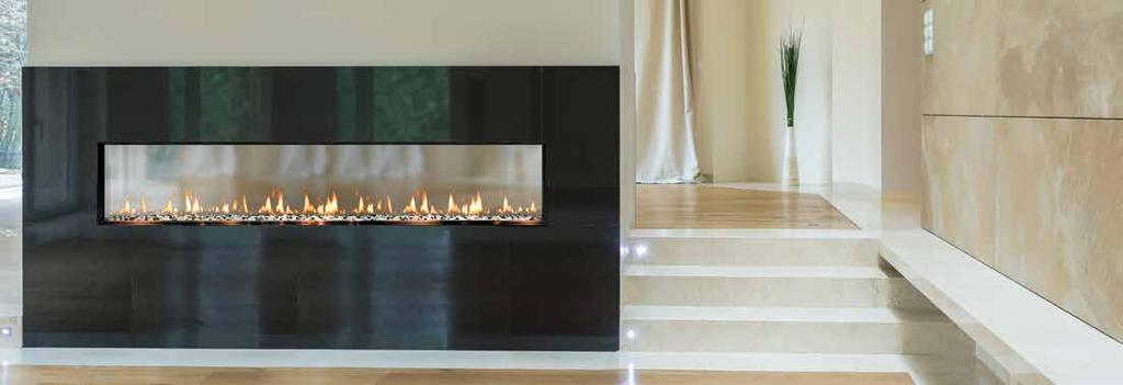 SEVENTY2 SLIM-LINE BUILT-IN FIREPLACE (6 FT) SEVENTY2 SEE-THRU Built-in Gas Fireplace The Model SEVENTY2 with its 6 feet of vibrant flame, is sure to add a dramatic focal point to any room.