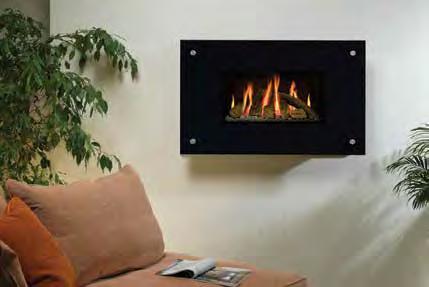 The impressive sleek black glass accentuates the flickering flame picture to the full and is sure to make a designer statement in your home, even when the fire is turned off!