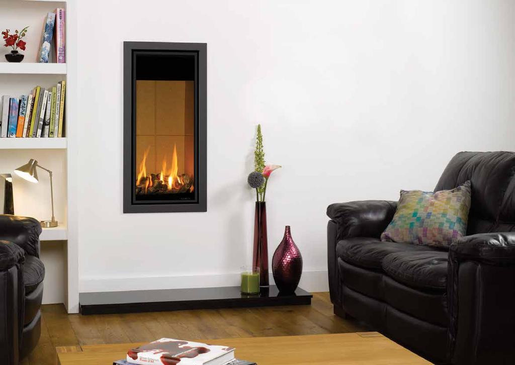 Studio Sizes The outstanding Studio fires range is available in up to four different sizes, offering greater installation possibilities for interiors of all proportions.