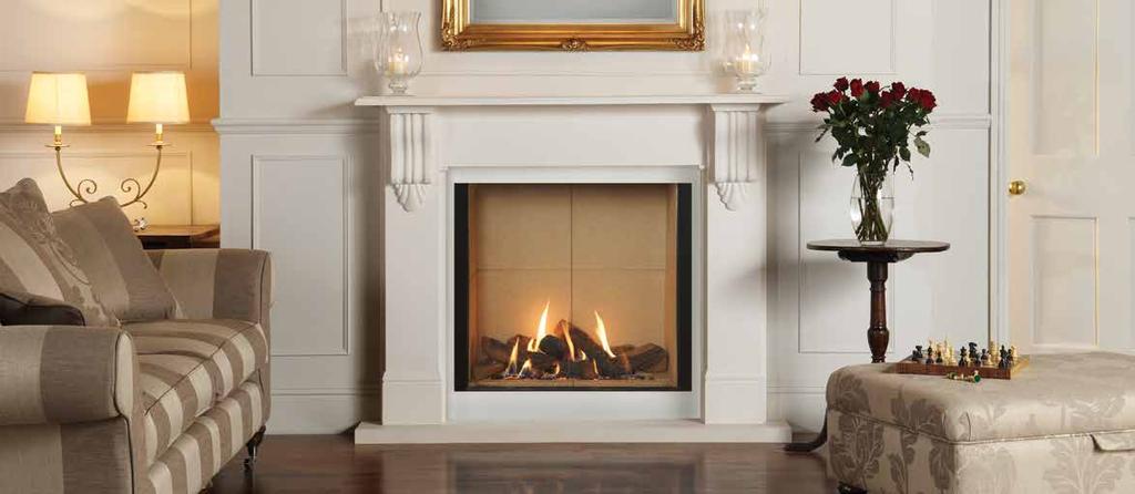 A Warm Welcome Riva2 800 with Vermiculite lining and Victorian Corbel Mantel in Limestone Nothing creates an inviting atmosphere quite like a Gazco fire.