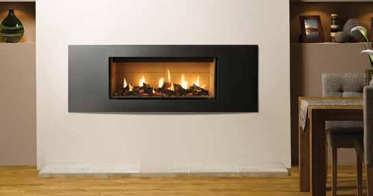 Studio Verve GLASS FRONTED Studio 2 Verve, Glass Fronted in Graphite with Log-effect fuel bed and Vermiculite lining Studio 1 Verve, Glass Fronted in Graphite with Log-effect fuel bed and Black