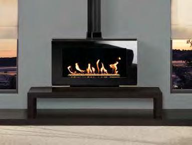 Riva Vision Gas Stoves Riva Vision Large gas stove with White Stone fuel bed on Riva 140 low bench Riva Vision Small gas stove with Log-effect fuel bed Riva Vision Medium gas stove with Log-effect