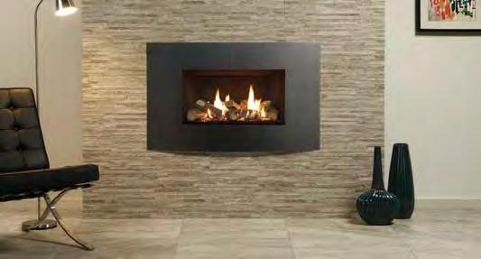 Riva2 670 Verve XS Riva2 670 Verve XS in Ivory with Vermiculite lining Riva2 670 Verve XS in Graphite with Black Reeded lining shown with Slate Di Savoia Mosaic Finish Fire Surround Tiles