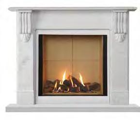 Available in either the clean look of antique white marble or the gentle warmth of natural limestone, the mantels feature hand-finished craftsmanship that provides the highest levels of aesthetic and