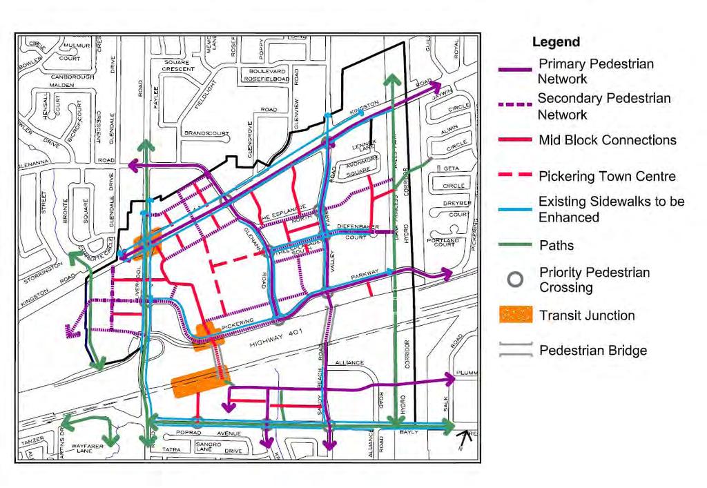 Figure 4: City Centre Pedestrian Network 48 City