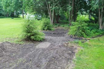 BUILDING THE EAST SECTION OF THE RAIN GARDEN Challenge -.