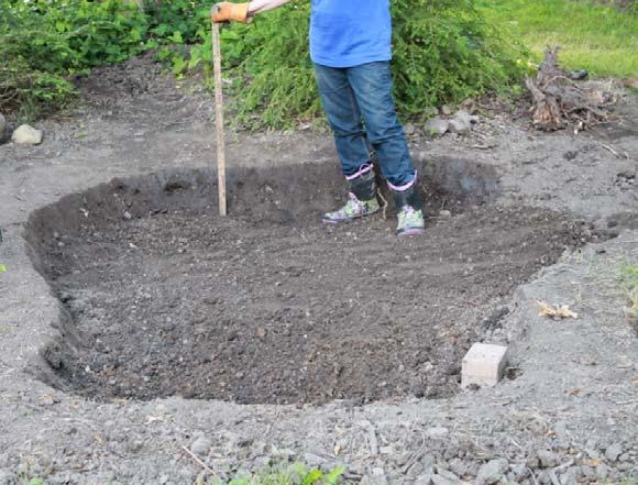 Excavating, soil saving