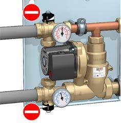 Construction details Anti-condensation recirculation and distribution unit This device incorporates a thermostatic sensor (optional) to control the temperature of the water returning to the solid