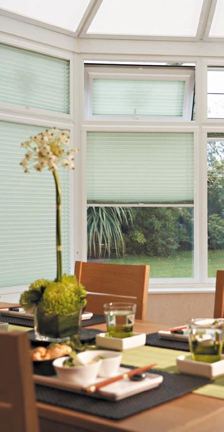 Pleated Blinds Practical lifestyles Pleated blinds look great in any room setting and can be made into an incredible variety of shapes and sizes.
