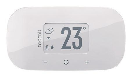 DISCOVER WHAT MOMIT BEVEL CAN DO FOR YOU PORTABLE Enjoy the freedom of movement; bring the thermostat around your house wherever you like to prioritise the temperature.