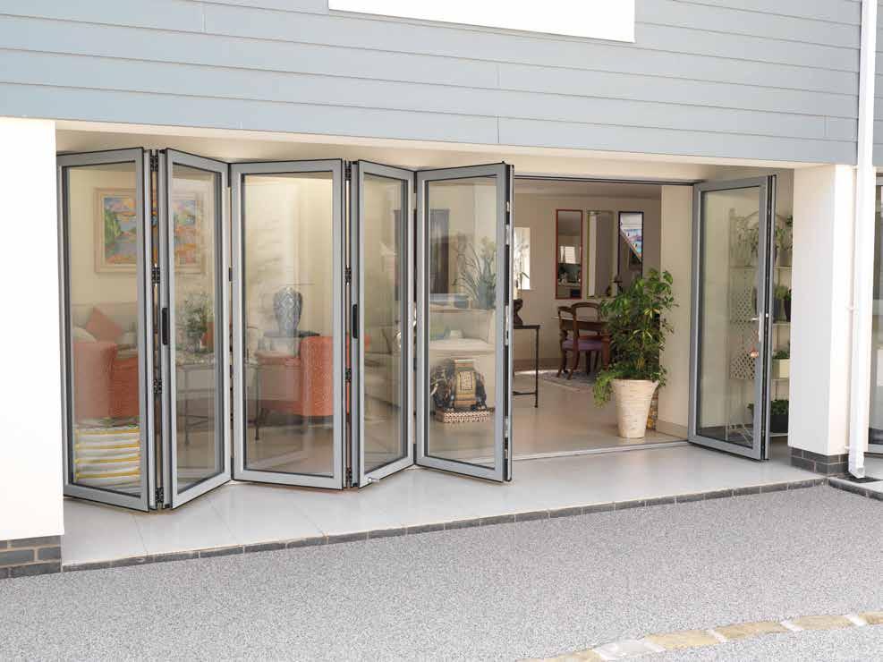 Flexible Design 2 & 3 Panel 4 Panel 5 Panel 6 Panel Key Allstyle bi-folding doors take up much less room than standard door, without the