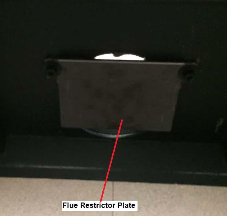 Fig.4 - Required opening Solis 900 555-585 595-640 5. Remove the Flue Spigot by removing the four M8 Allen Screws and washers. 6.